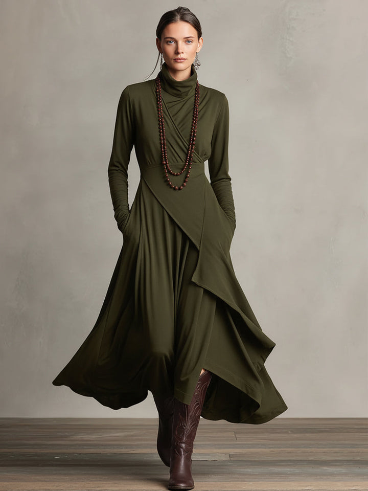 Natalie | Elegant Draped Dress