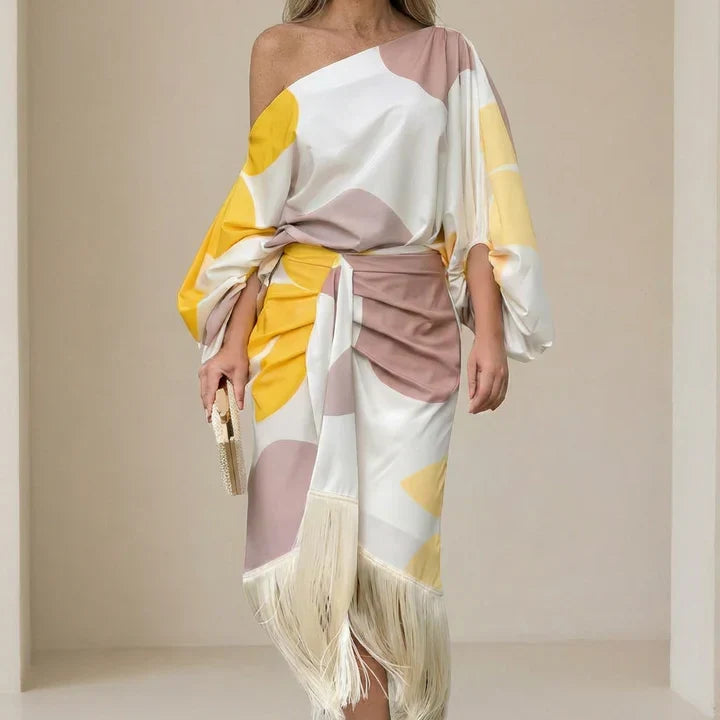 Daniela | Elegant Fringed Dress