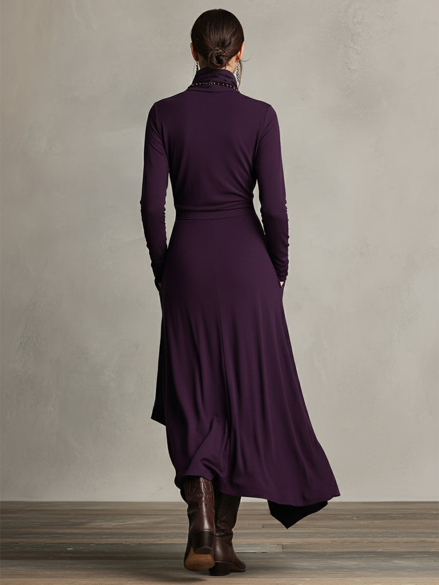 Natalie | Elegant Draped Dress