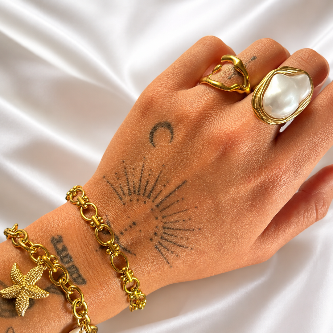 Aurapearl Ring (Adjustable)