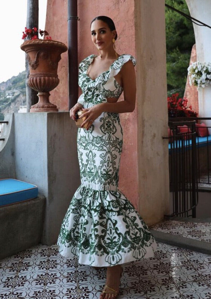 Haven | Ruffled Maxi Dress