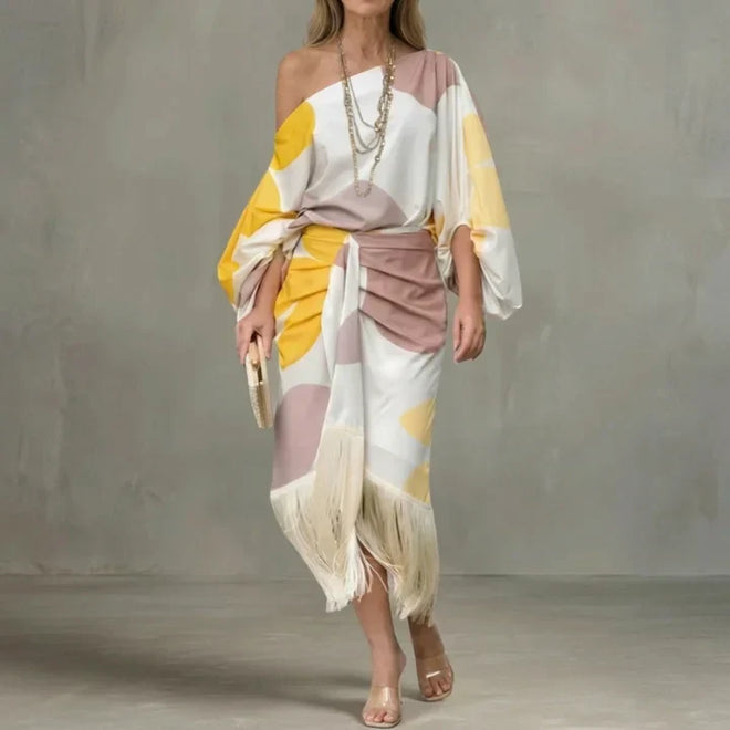 Daniela | Elegant Fringed Dress